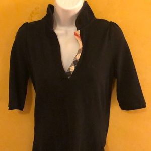 Black Burberry Polo